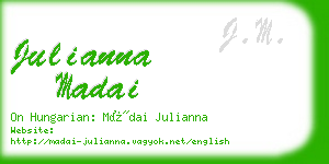 julianna madai business card